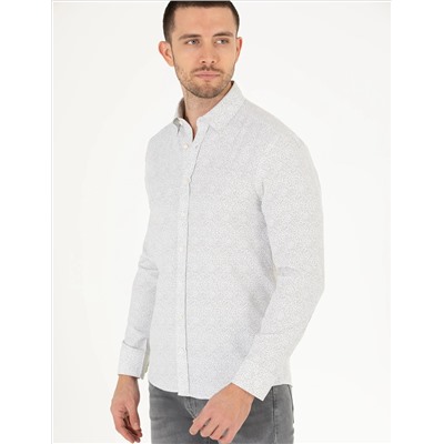Haki Slim Fit рубашка с длинным рукавом