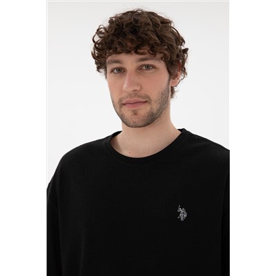 Мужская комфорта Fit Bicycle Neck Black Jacquard Interlok T -For -Fish Surprise Discount в корзине