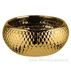 Кашпо "Gold" (керамика), D22xH9,5 см