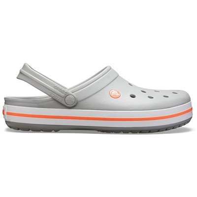 Crocband Clog Light Grey/Bright Coral