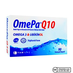 Omepa-Q10 Omega 3 Ubiquinol 90 капсул