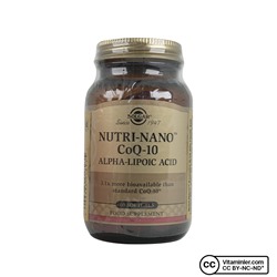 Solgar Nutri-Nano CoQ-10 Альфа-липоевая кислота 60 капсул