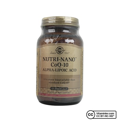 Solgar Nutri-Nano CoQ-10 Альфа-липоевая кислота 60 капсул