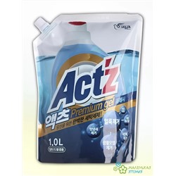 Концентр гель "Act’z Premium Gel" для стирки в машинах с вертик и горизонт загрузкой аром мяты 1 л