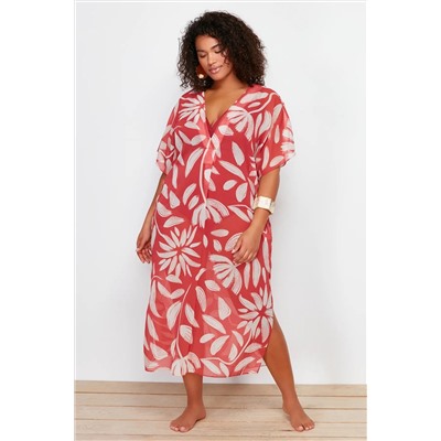 Многоуровневая тропическая узорчатая рука летучей мыши Midi Boy Woven Bargy Size Plass Tbbss24ah00060
