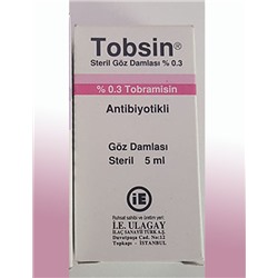 TOBSIN % 0,3 GOZ DAMLASI, COZELTI (название лекарства на русском / аналоги Тобрекс)