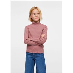 Camiseta algodón rayas -  Niña | MANGO OUTLET España