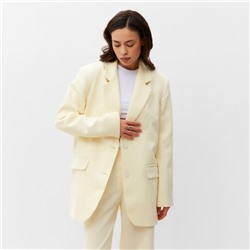Пиджак женский MIST Velvet,р. L-XL молочный