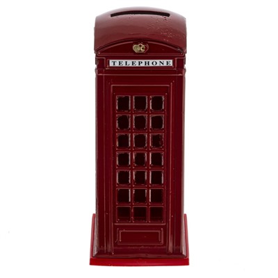 Копилка "Телефонная будка", L6 W6 H12,5 см
