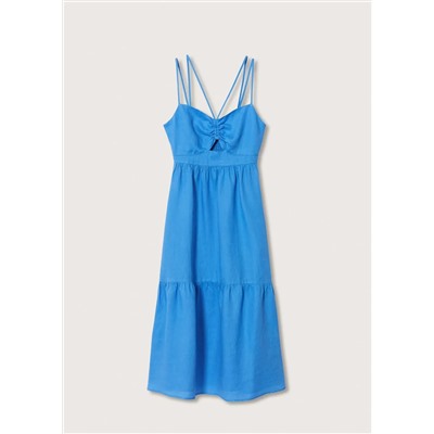 Vestido 100% lino -  Mujer | MANGO OUTLET España