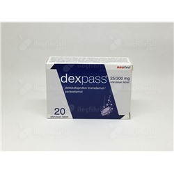 DEXPAS 25/300 Mg Efervesan tablet