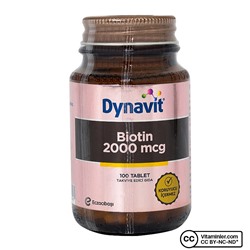 Dynavit Биотин 2000 мкг 100 таблеток