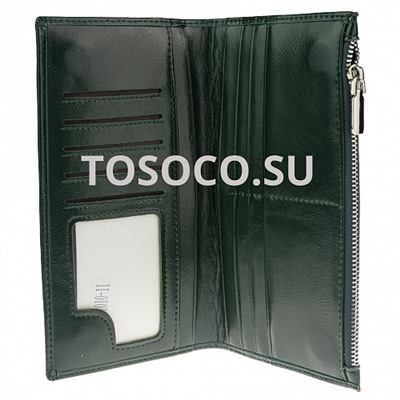 k-1010-11 green кошелек женский экокожа 9х19х2