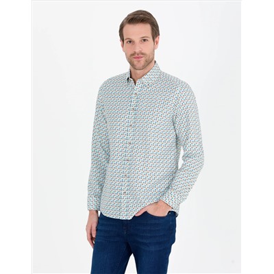 Aqua Slim Fit рубашка с длинным рукавом