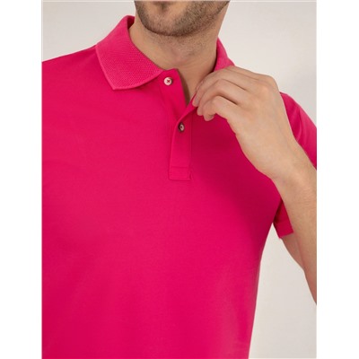 Pink Slim Fit Polo Yaka Mercerized T -For