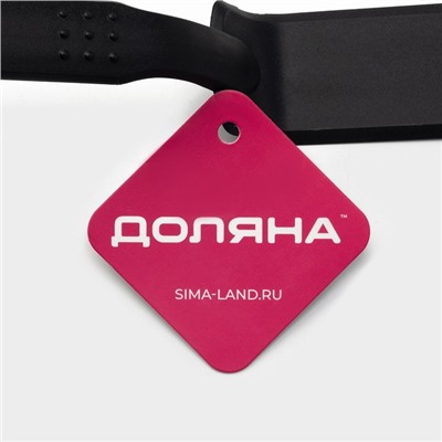 Лопатка блинная Доляна «Орихалк», 32 см, нейлон, чёрная