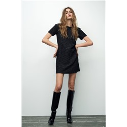 SHORT TEXTURED DRESS