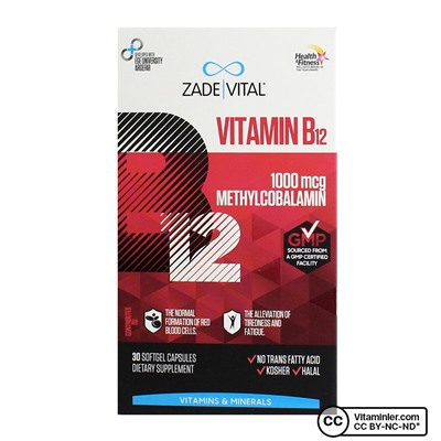Zade Vital Витамин B12 30 капсул