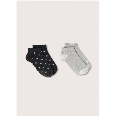 Pack 2 calcetines estampados -  Niña | MANGO OUTLET España