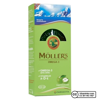 Möller's Omega 3 Масло печени трески 250 мл