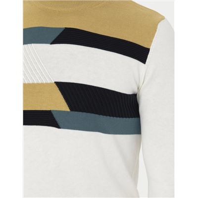Ecru Slim Fit Half Fisherman Salline Knitwear Казах