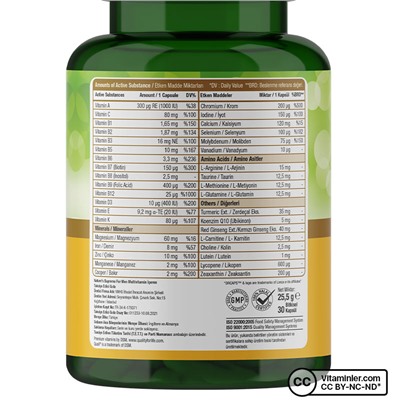 Nature's Supreme Мультивитамины для мужчин 30 капсул