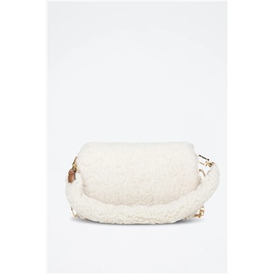 Bolso de piel de cordero - Blanco