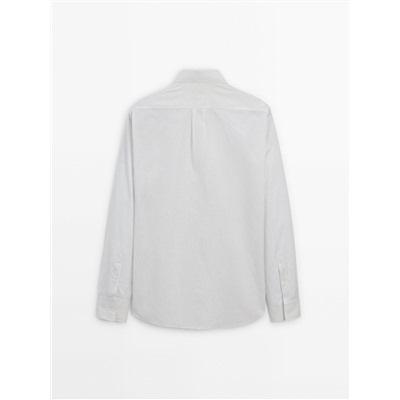 Camisa rayas algodón regular fit