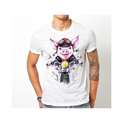 Футболка "Biker Pig"