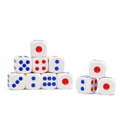 Кости игральные 1.5 х 1.5 см, фасовка 100 шт