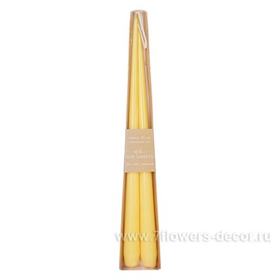 Набор свечей конических (воск), H35 см (2шт)