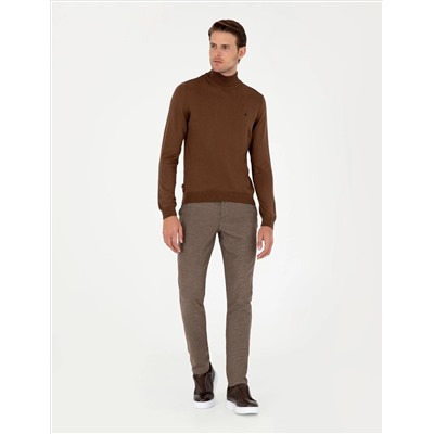 Brown Slim Fit Canvas Bloys