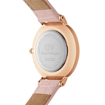 Reloj de cuarzo de piel Petite 32 mm - Rosa y rosa dorado