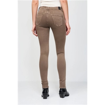 Pantalón skinny fit New Luz - Marrón