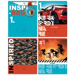 Тетрадь 12л., клетка BG "Inspired", выб. лак