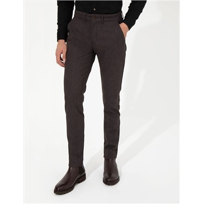 Brown Slim Fit Canvas Bloys