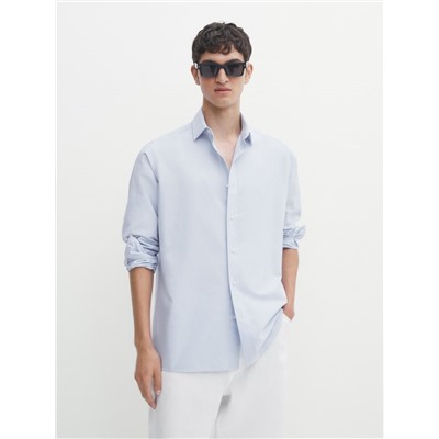 Camisa oxford algodón soft wash regular fit