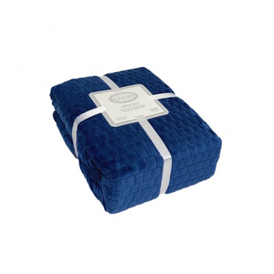 Плед KARVEN Super Soft MELINDA 200*220 п/э евро Р 942 синий (Акция).