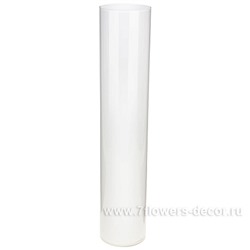 Ваза "White" (стекло), D10xH50 см