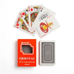 Карты игральные пластиковые "Royal", 54 шт, 19 мкм, 8.8 х 5.7 см