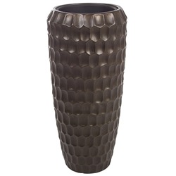 Кашпо Nobilis Marco "Pab-coal Cells Vase" (полистоун), D34хH75 см, с тех.горшком