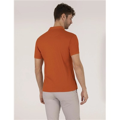 Коричневый обычный подсадка Polo Yaka Mercerized T -For