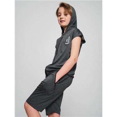 Спортивный костюм летний для мальчика серого цвета 703Sr