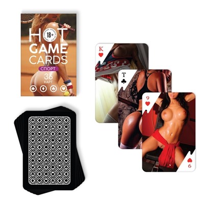 Карты игральные «HOT GAME CARDS» спорт, 36 карт, 18+