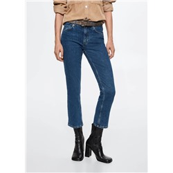Jeans flare tiro medio -  Mujer | MANGO OUTLET España