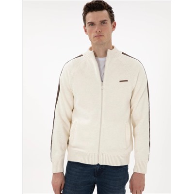Ecru Comfort Fit Nititual Cardigan