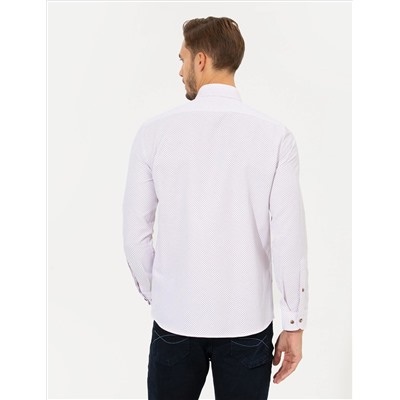 Bordeaux Slim Fit рубашка с длинным рукавом