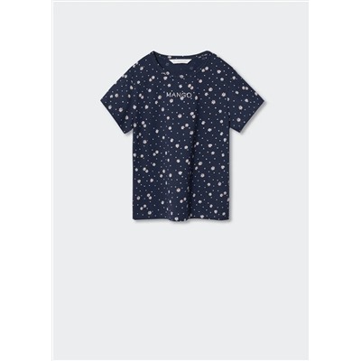Camiseta estampada logo bordado -  Niña | MANGO OUTLET España