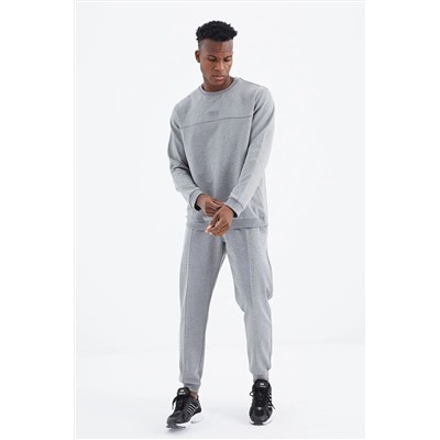 Базовый мужской спортивный костюм Keith Grey Melange — 85231 8612