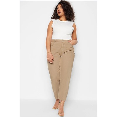 Норковые джинсы Mom Fit с завышенной талией TBBSS23AR00008